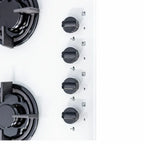 White Gas Hob 4 Burner, 60cm Wide - SIA GHG602WH - London Houseware - 7