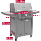 Evolve Gas BBQ Grills Black - Char-Broil 140991 - Naamaste London Homewares - 6