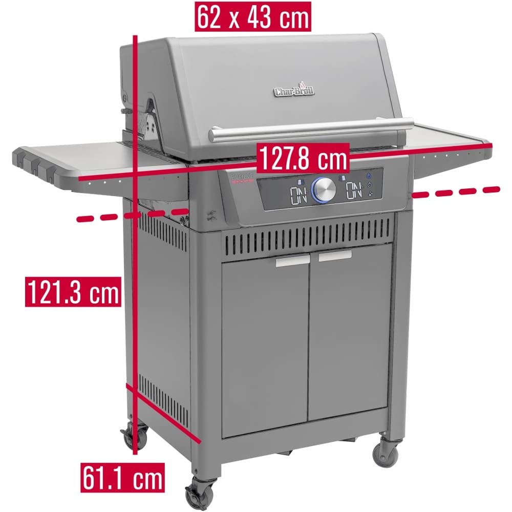 Evolve Gas BBQ Grills Black - Char-Broil 140991 - Naamaste London Homewares - 6