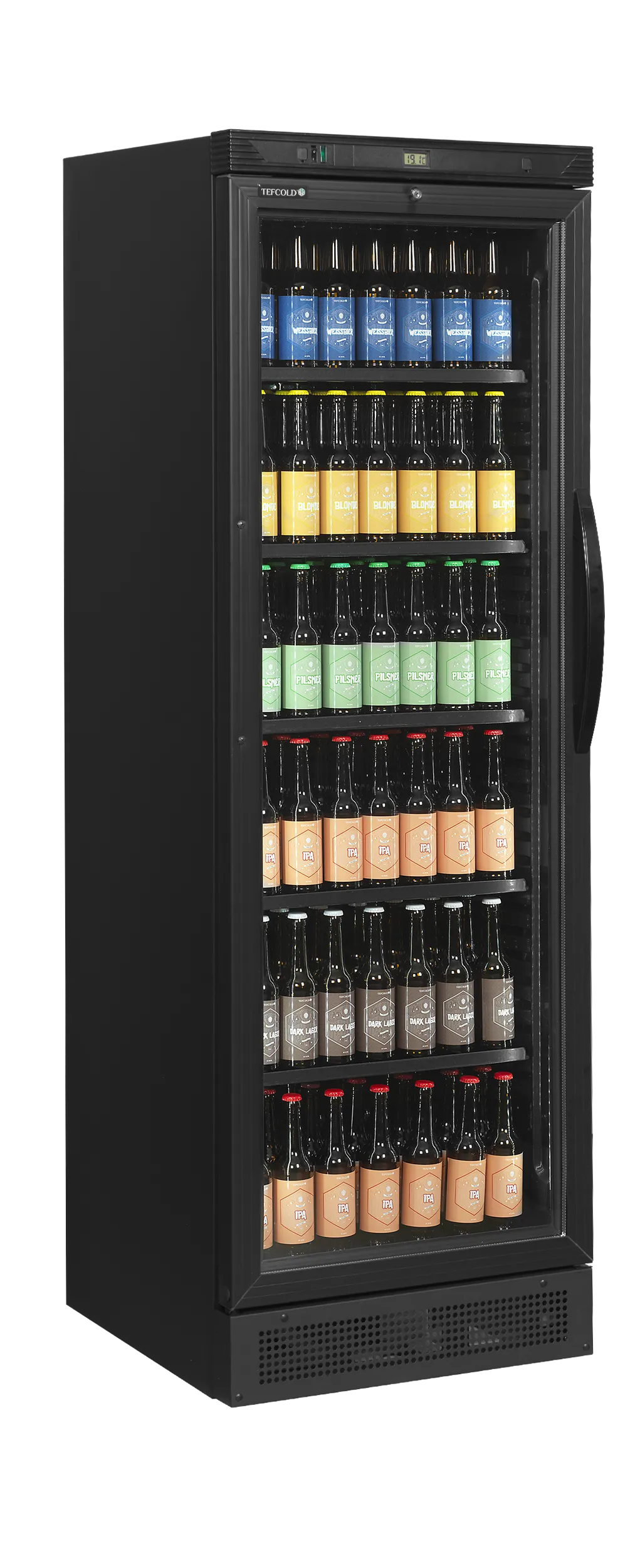 Tefcold Black Glass Door Merchandiser – Energy-Efficient Cooling ❄️