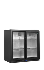 Tefcold Back Bar Cooler BA21S - 188L Double Sliding Door Bottle Cooler