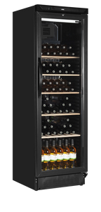 Black Glass Door Wine Cooler SC381W – 78 Bottle Capacity 🍷✨
