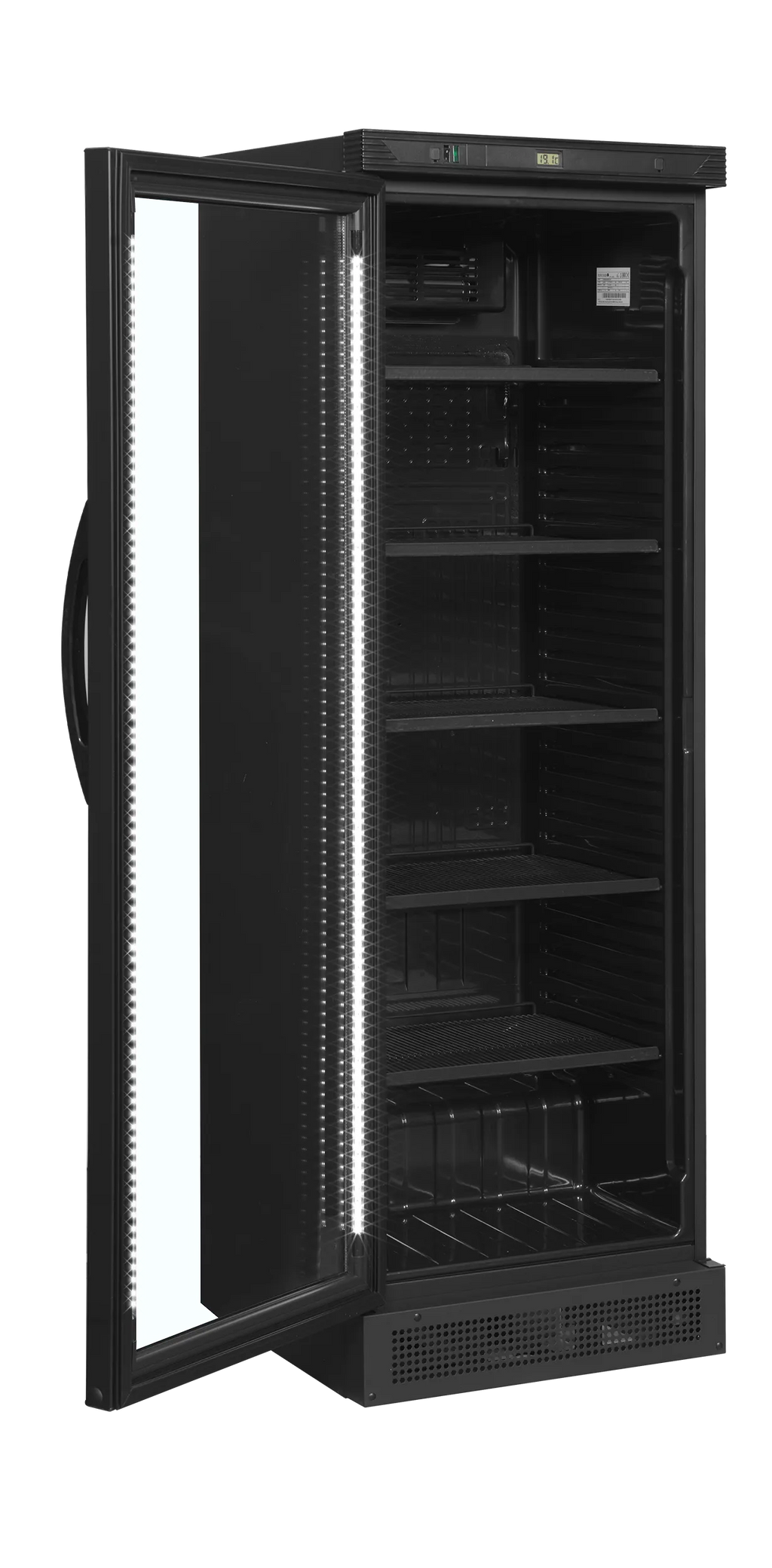 Tefcold Black Glass Door Merchandiser – Energy-Efficient Cooling ❄️