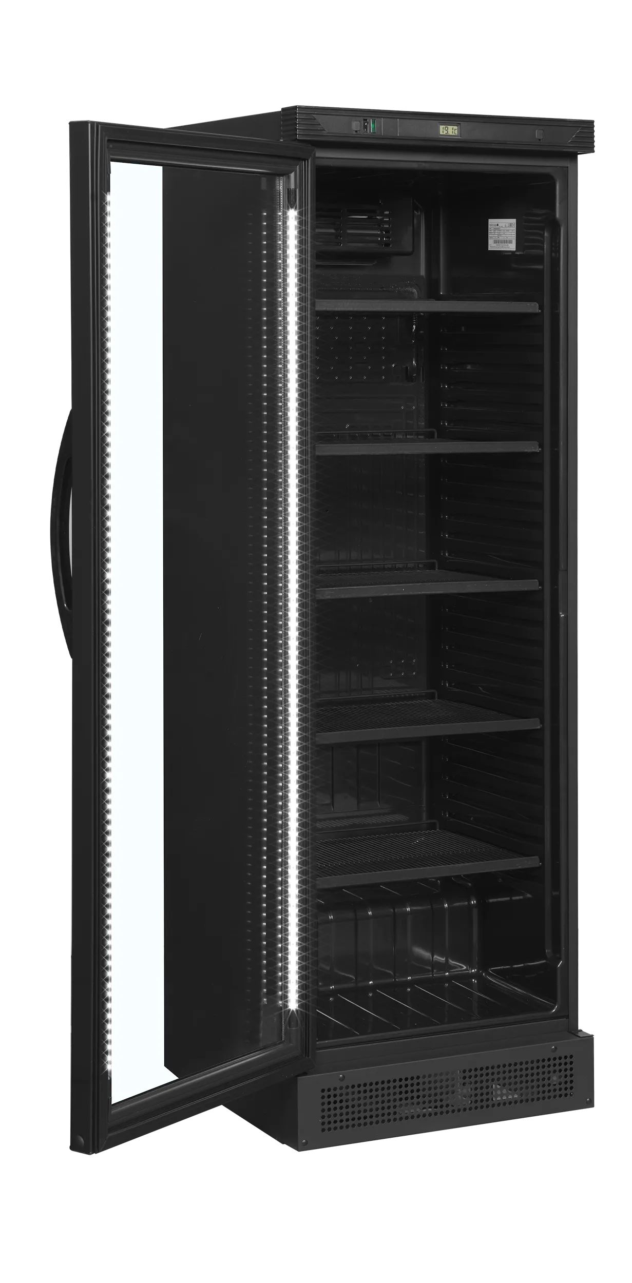 Tefcold Black Glass Door Merchandiser – Energy-Efficient Cooling ❄️