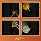 Black 4 Zone Induction Hob, CleanProtect - Hotpoint TS 3560F CPNE - Naamaste London Homewares - 10