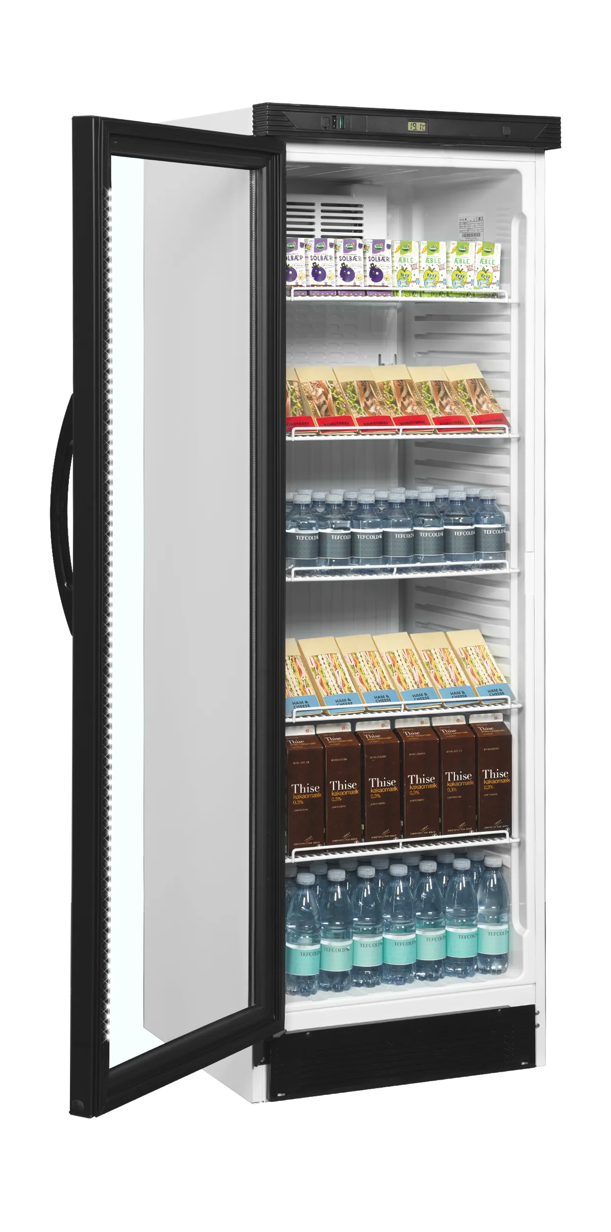 Tefcold Glass Door Merchandiser – Space Saving Fridge  🍹❄️