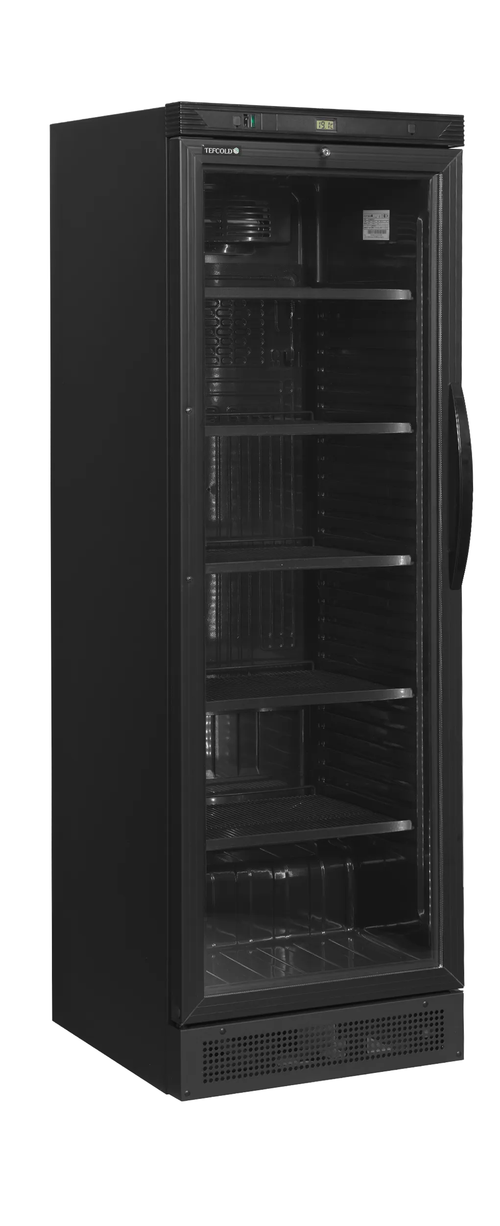 Tefcold Black Glass Door Merchandiser – Energy-Efficient Cooling ❄️