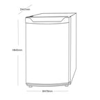 91L Black Under Counter Larder Fridge - SIA LFS01BL