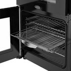 90cm Dual Fuel Belling Range Cooker, Black, A Rated - RCA COOKCENTRE 90DF - London Houseware - 2