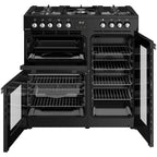 90cm Dual Fuel Belling Range Cooker, Black, A Rated - RCA COOKCENTRE 90DF - London Houseware - 6