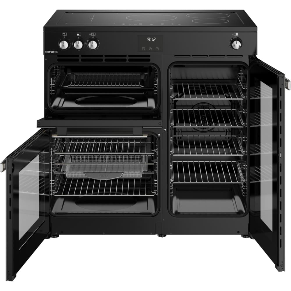 90cm Induction Belling Range Cooker, Black, A Rated - RCA COOKCENTRE 90Ei - London Houseware - 6