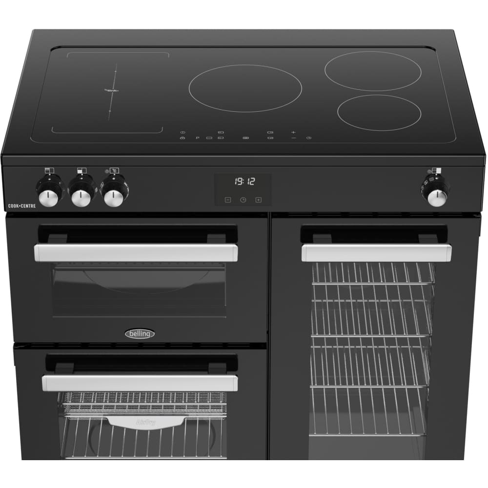 90cm Induction Belling Range Cooker, Black, A Rated - RCA COOKCENTRE 90Ei - London Houseware - 7