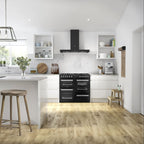 100cm Dual Fuel Belling Range Cooker, Black - RCA COOKCENTRE 100DF - London Houseware - 9