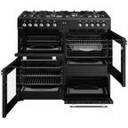 100cm Dual Fuel Belling Range Cooker, Black - RCA COOKCENTRE 100DF - London Houseware - 6