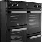 100cm Induction Belling Range Cooker, Black - RCA COOKCENTRE 100Ei - London Houseware - 4