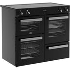 100cm Induction Belling Range Cooker, Black - RCA COOKCENTRE 100Ei - London Houseware - 5
