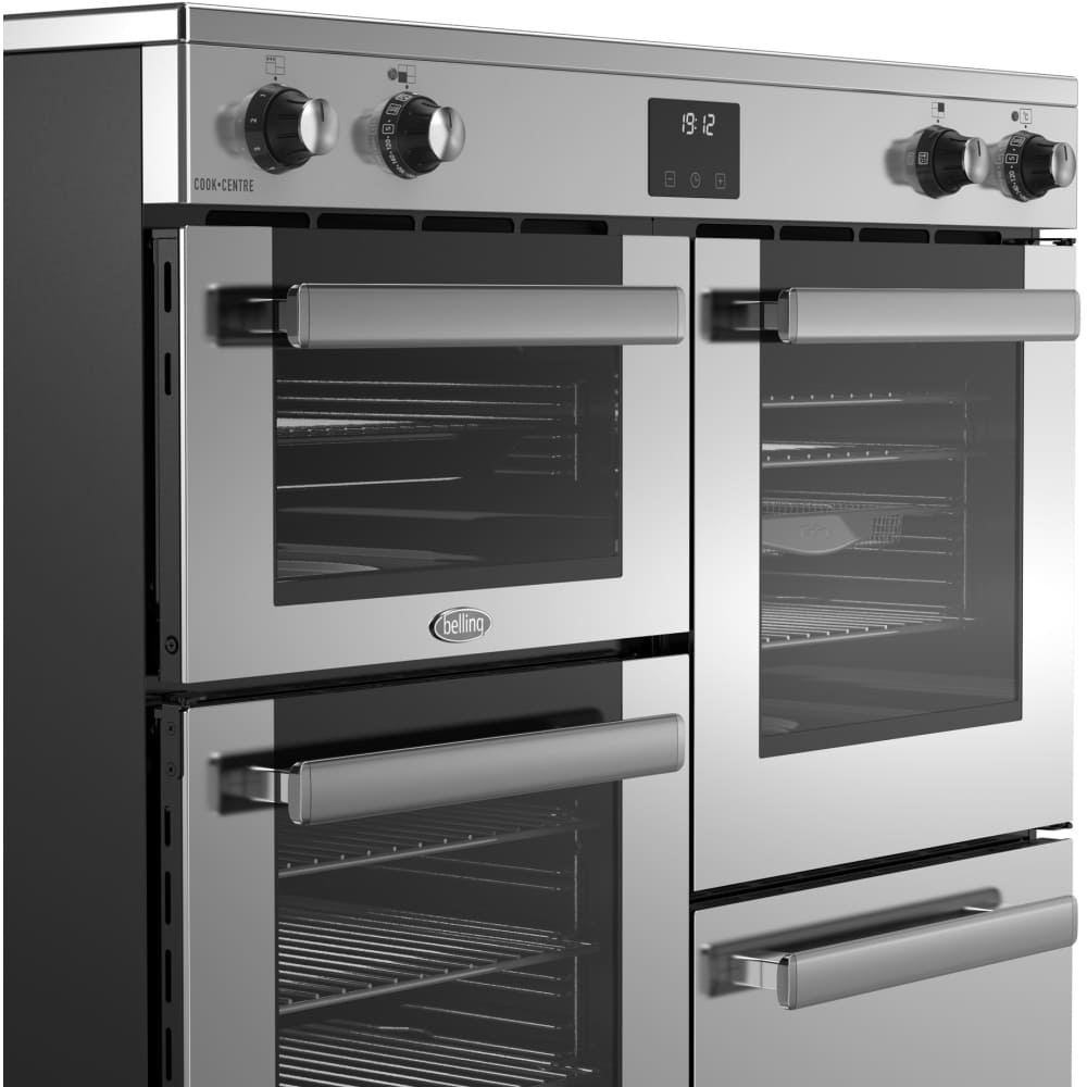 100cm Induction Belling Range Cooker, Stainless Steel - RCA COOKCENTRE 100Ei - London Houseware - 3