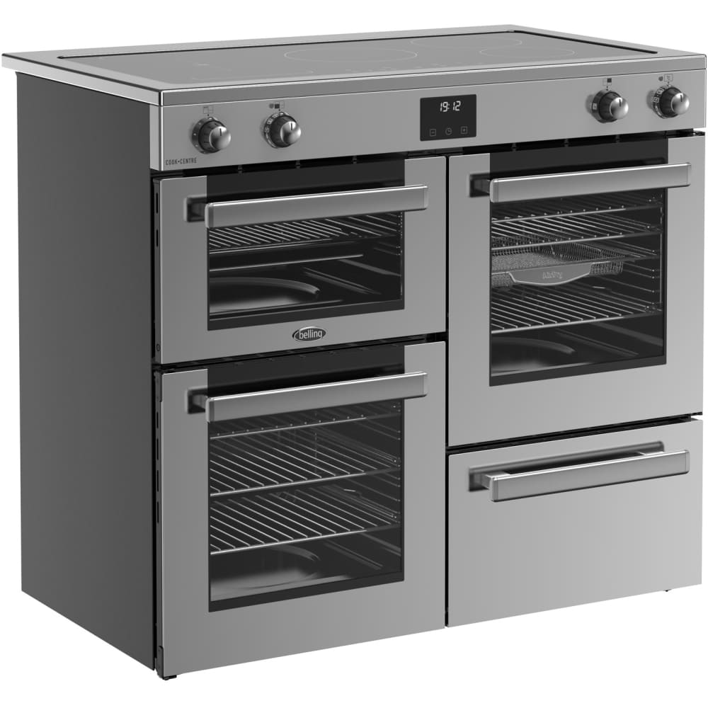100cm Induction Belling Range Cooker, Stainless Steel - RCA COOKCENTRE 100Ei - London Houseware - 1