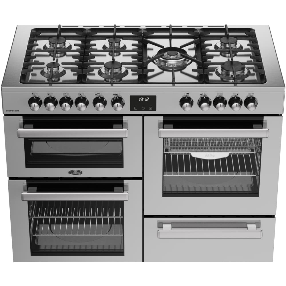 110cm Dual Fuel Belling Range Cooker, Stainless Steel - RCA COOKCENTRE 110DF - London Houseware - 7