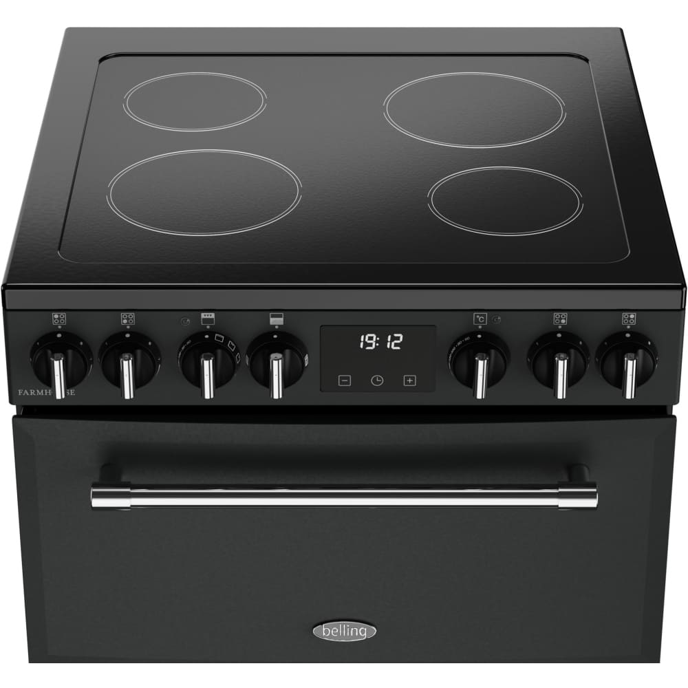 70L Freestanding Electric Cooker with Double Oven, Anthracite - Belling Farmhouse 60E - London Houseware - 5