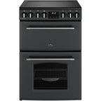 70L Freestanding Electric Cooker with Double Oven, Anthracite - Belling Farmhouse 60E - London Houseware - 1