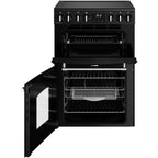 Ceramic Electric Cooker with Double Oven, Black, A Rated - Belling Farmhouse 60E - London Houseware - 2
