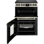 Ceramic Electric Cooker with Double Oven, Cream - Belling Farmhouse 60E - London Houseware - 3