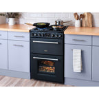 70L Dual Fuel Cooker with Double Oven, Black, A Rated - Belling MRA FARMHOUSE 60DF - London Houseware - 13