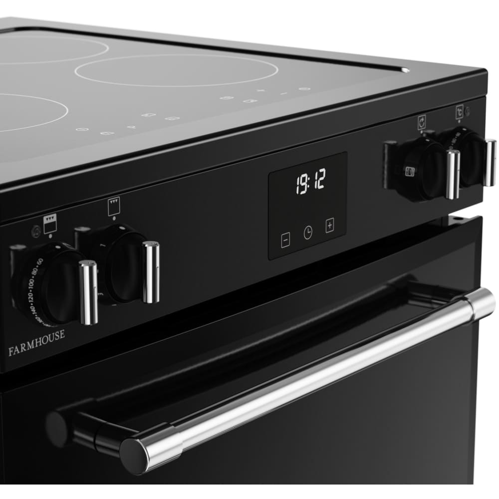 TCH Induction Electric Cooker with Double Oven, Black - Belling Farmhouse 60EI -  London Houseware - 18