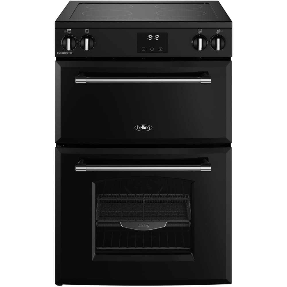 TCH Induction Electric Cooker with Double Oven, Black - Belling Farmhouse 60EI - London Houseware - 1