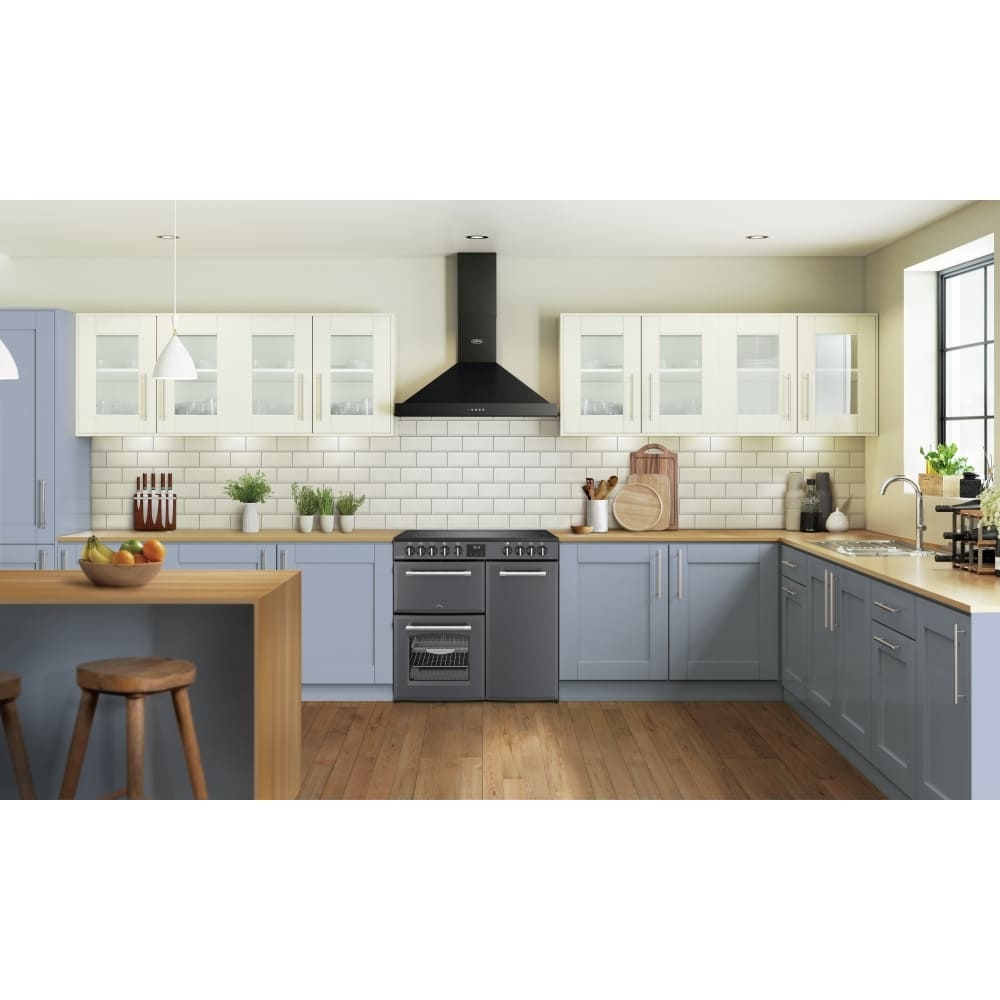 90cm Ceramic Belling Range Cooker, Grey - RCA FARMHOUSE 90E AN - London Houseware - 9