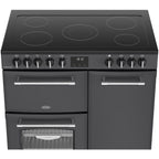 90cm Ceramic Belling Range Cooker, Grey - RCA FARMHOUSE 90E AN - London Houseware - 6