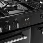 90cm Dual Fuel Belling Range Cooker, Black - Farmhouse 90DF - London Houseware - 8