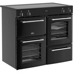 100cm Induction Belling Range Cooker, Black, A Rated - RCA FARMHOUSE 100Ei - London Houseware - 3