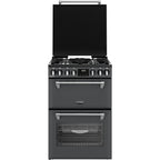 Dual Fuel Cooker with Double Oven, Grey, A Rated - Stoves DXMRARICH 60DF - London Houseware - 2