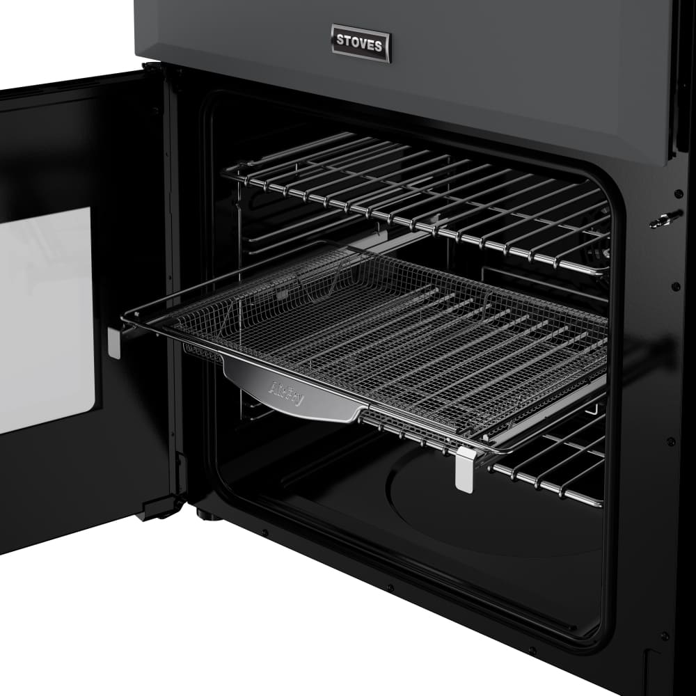 Dual Fuel Cooker with Double Oven, Grey, A Rated - Stoves DXMRARICH 60DF - London Houseware - 3