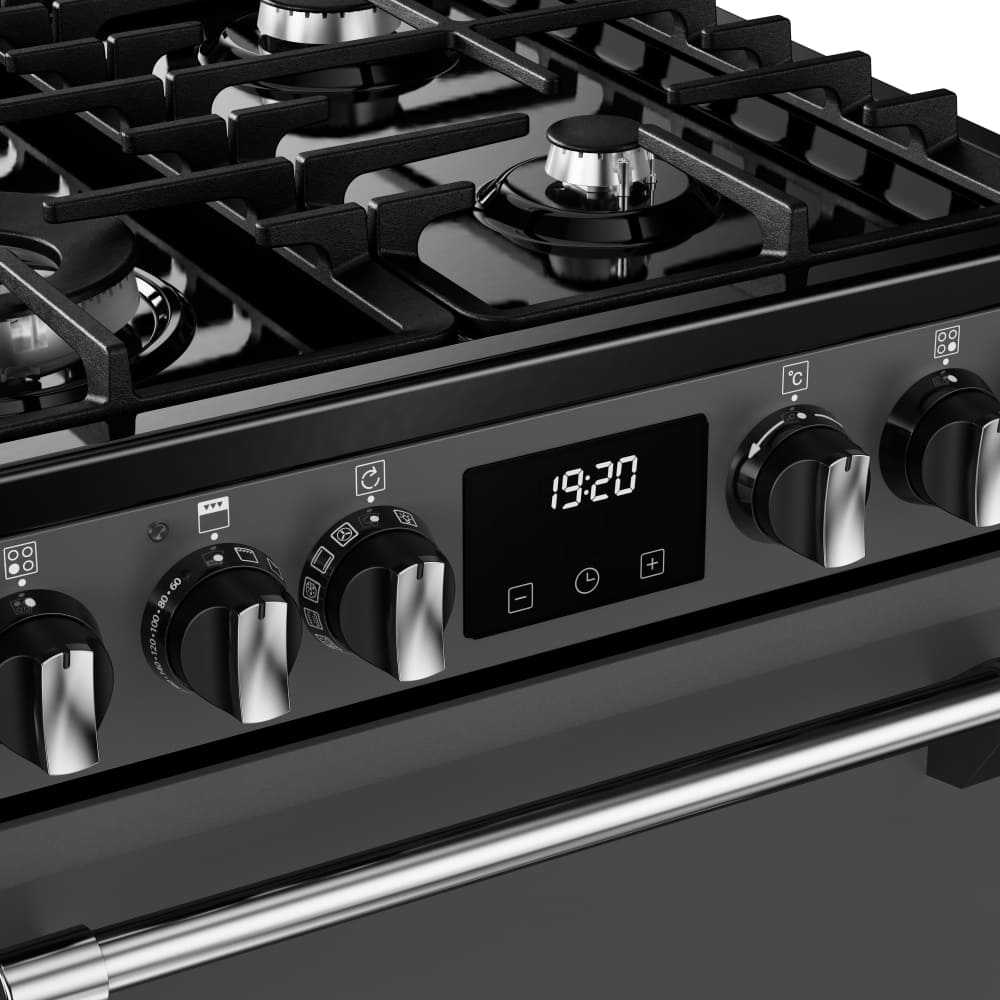 Dual Fuel Cooker with Double Oven, Grey, A Rated - Stoves DXMRARICH 60DF - London Houseware - 10