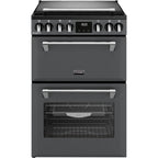 Dual Fuel Cooker with Double Oven, Grey, A Rated - Stoves DXMRARICH 60DF - London Houseware - 1