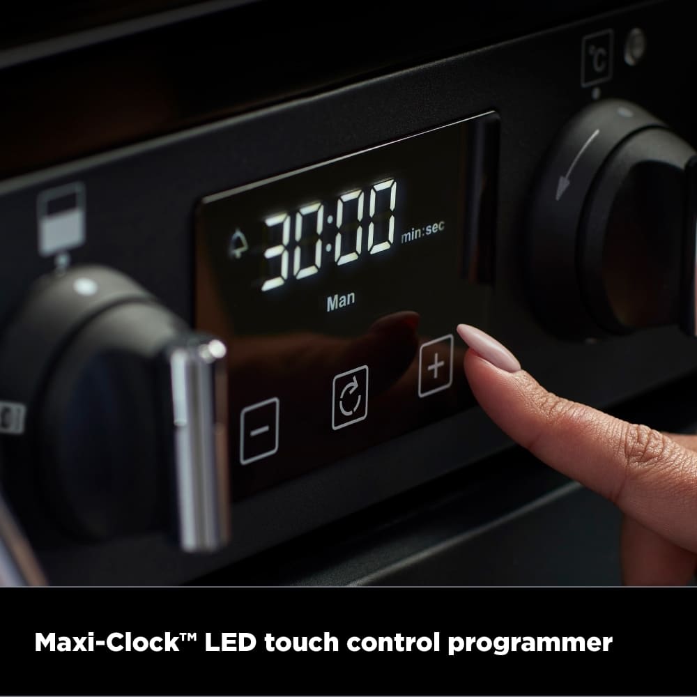 Dual Fuel Cooker with Double Oven, Black - Stoves DXMRARICH 60DF - London Houseware - 19