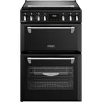 Dual Fuel Cooker with Double Oven, Black - Stoves DXMRARICH 60DF - London Houseware - 1