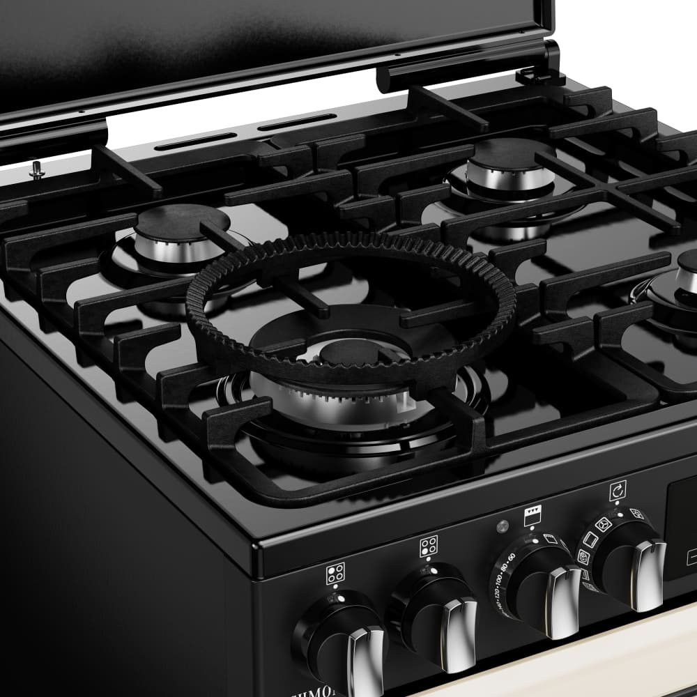 Dual Fuel Cooker with Double Oven, Cream - Stoves DXMRARICH 60DF - London Houseware - 8