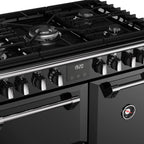 90cm Dual Fuel Stoves Range Cooker, Black, A Rated - RCA RICH 90DF BLK - London Houseware - 7