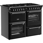 110cm Dual Fuel Stoves Range Cooker, Black, A Rated - RCA RICH 110DF BLK - London Houseware - 2