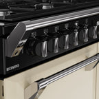 110cm Dual Fuel Stoves Range Cooker, Cream, A Rated - RCA RICH 110DF CRM - London Houseware - 5