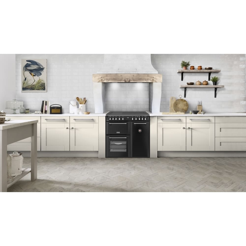90cm Induction Stoves Range Cooker, Black, A Rated - DX RCA RICH 90Ei RTY - London Houseware - 9
