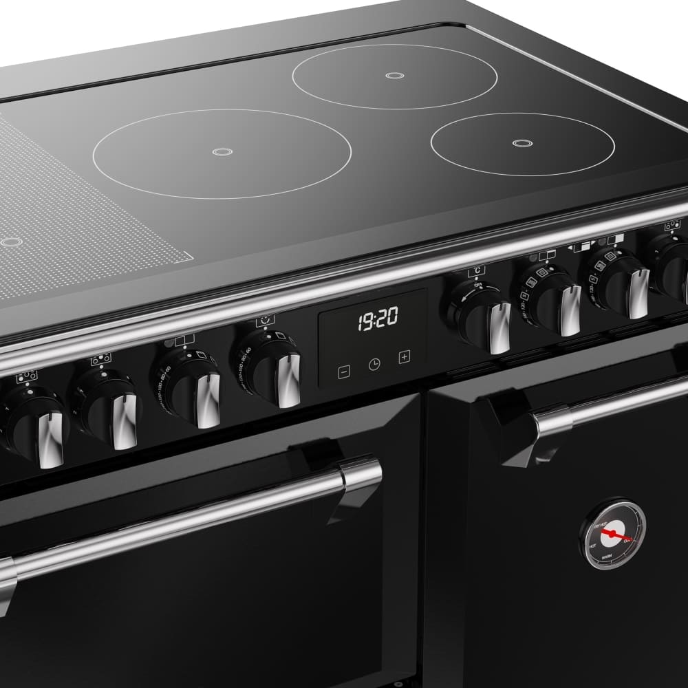 90cm Induction Stoves Range Cooker, Black, A Rated - DX RCA RICH 90Ei RTY - London Houseware - 8