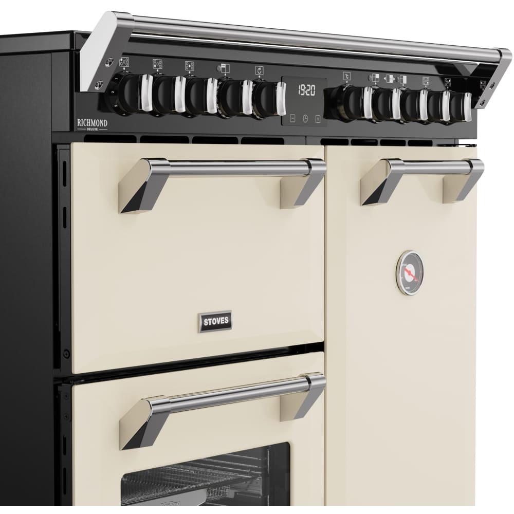 90cm Induction Stoves Range Cooker, Cream, A Rated - DX RCA RICH 90Ei RTY - London Houseware - 4