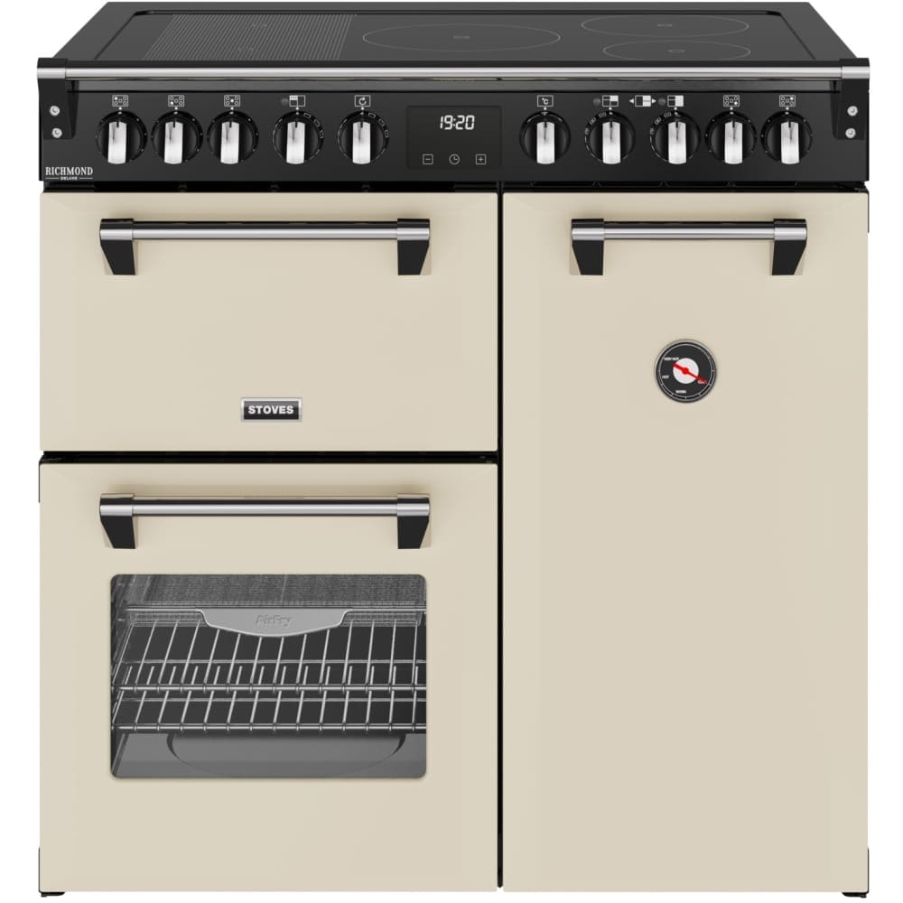 90cm Induction Stoves Range Cooker, Cream, A Rated - DX RCA RICH 90Ei RTY - London Houseware - 1