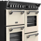 100cm Dual Fuel Stoves Range Cooker, Cream, A Rated - DX RCA RICH 100DF CRM - London Houseware - 6