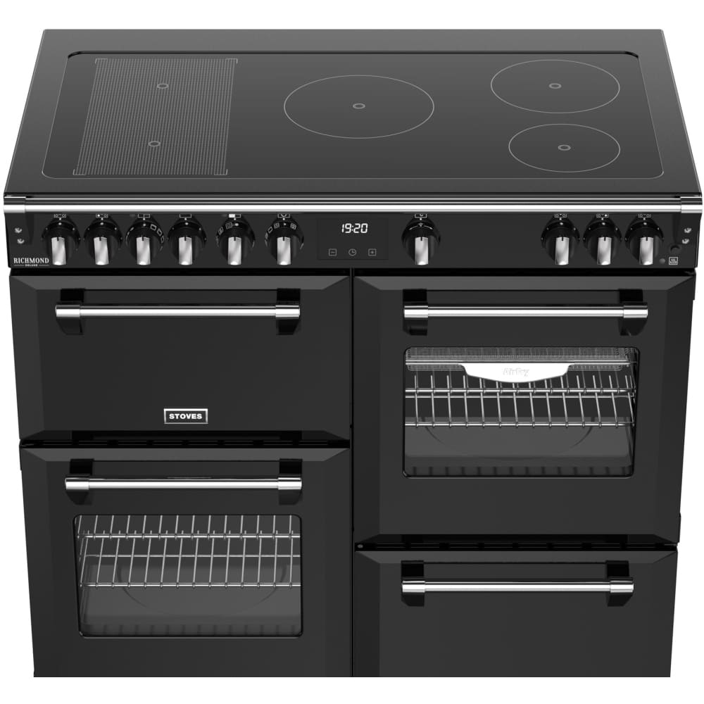 100cm Induction Stoves Range Cooker, Black, A Rated - DX RCA RICH 100Ei RTY - London Houseware - 7